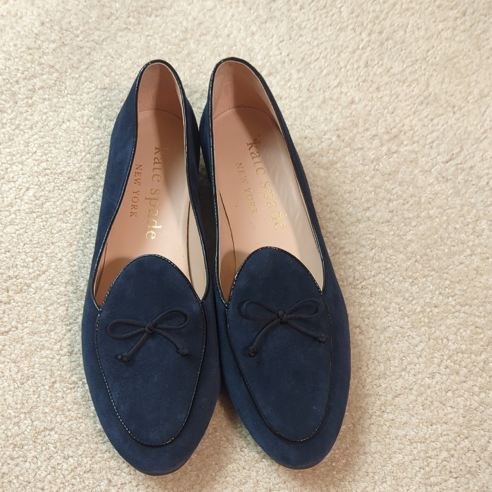 Beautiful Navy Kate Spade Suede Flats